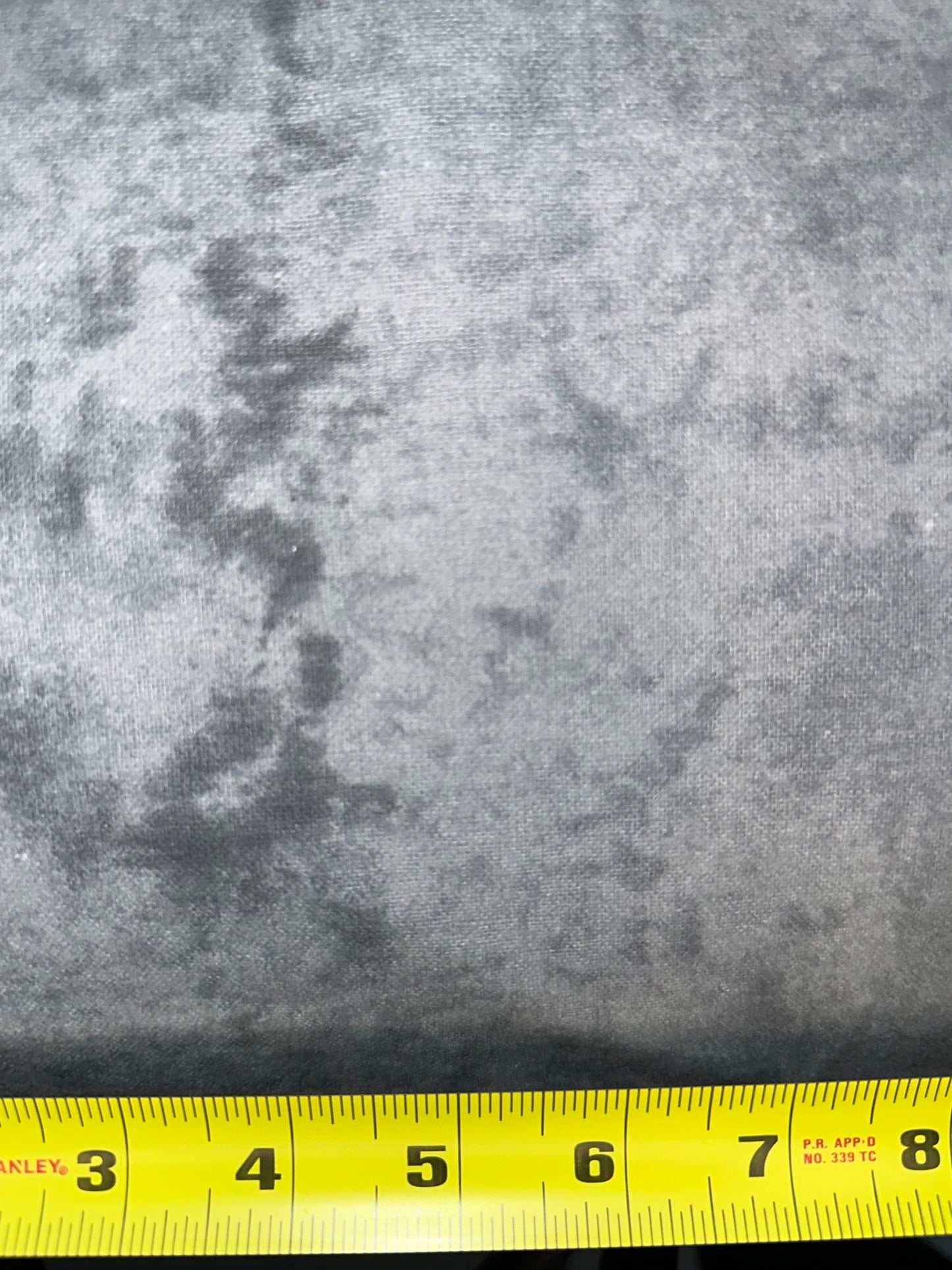 108” Grey Marble Flannel Backing