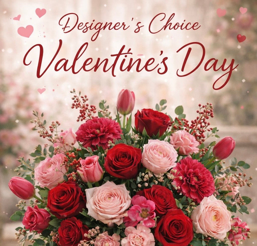 Vase-Valentines Day Designers Choice