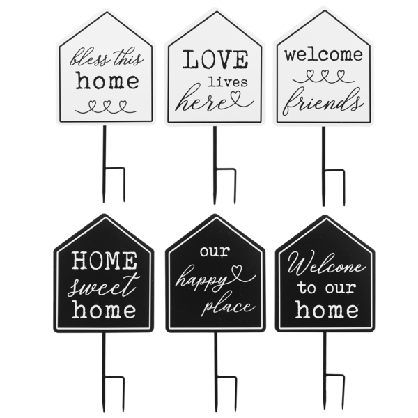 House Greeting Mini Planter Stake