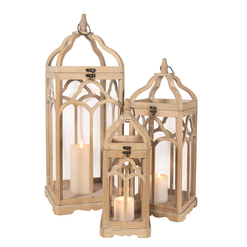 Rustic Open Top Lanterns
