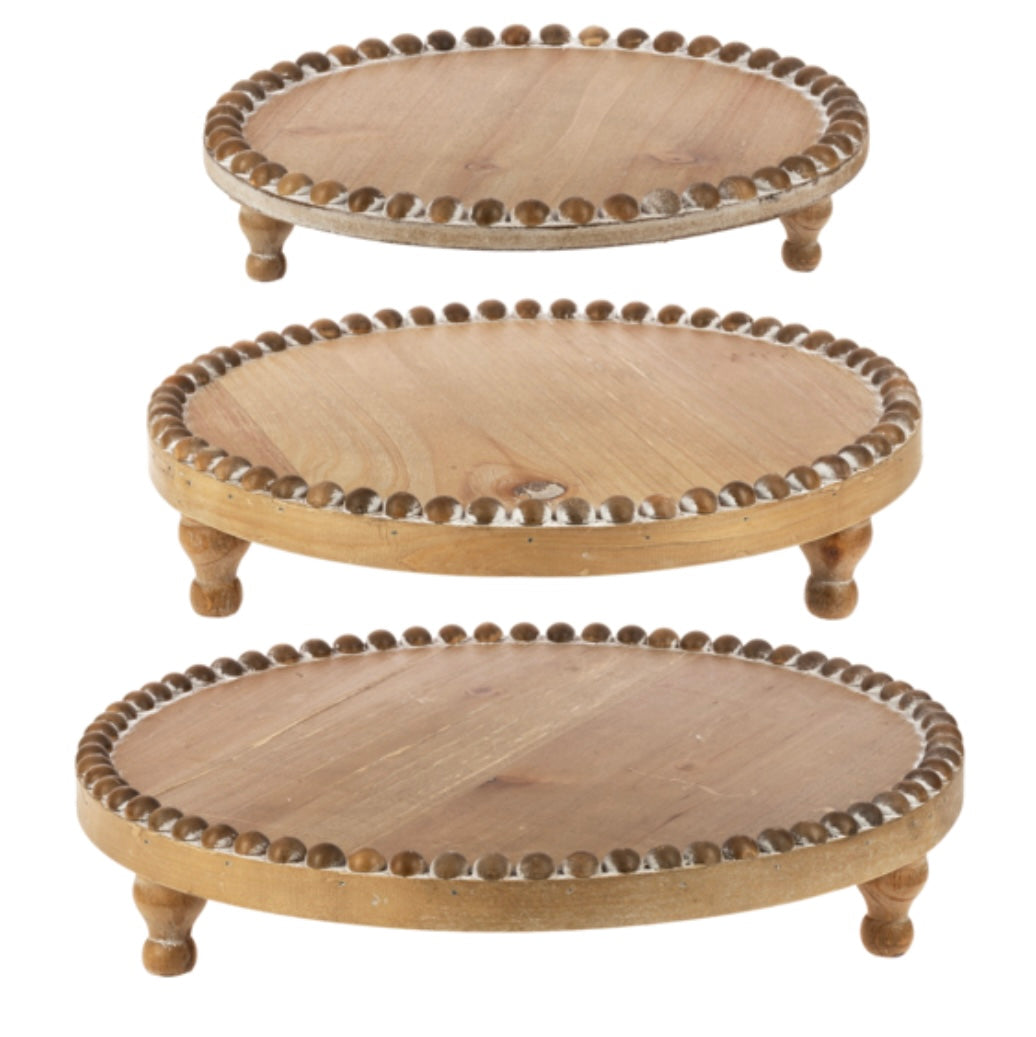Beaded Edge Riser Tray