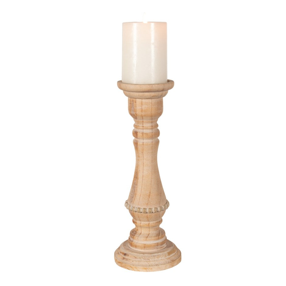 Candle Holder W/Bead Detail