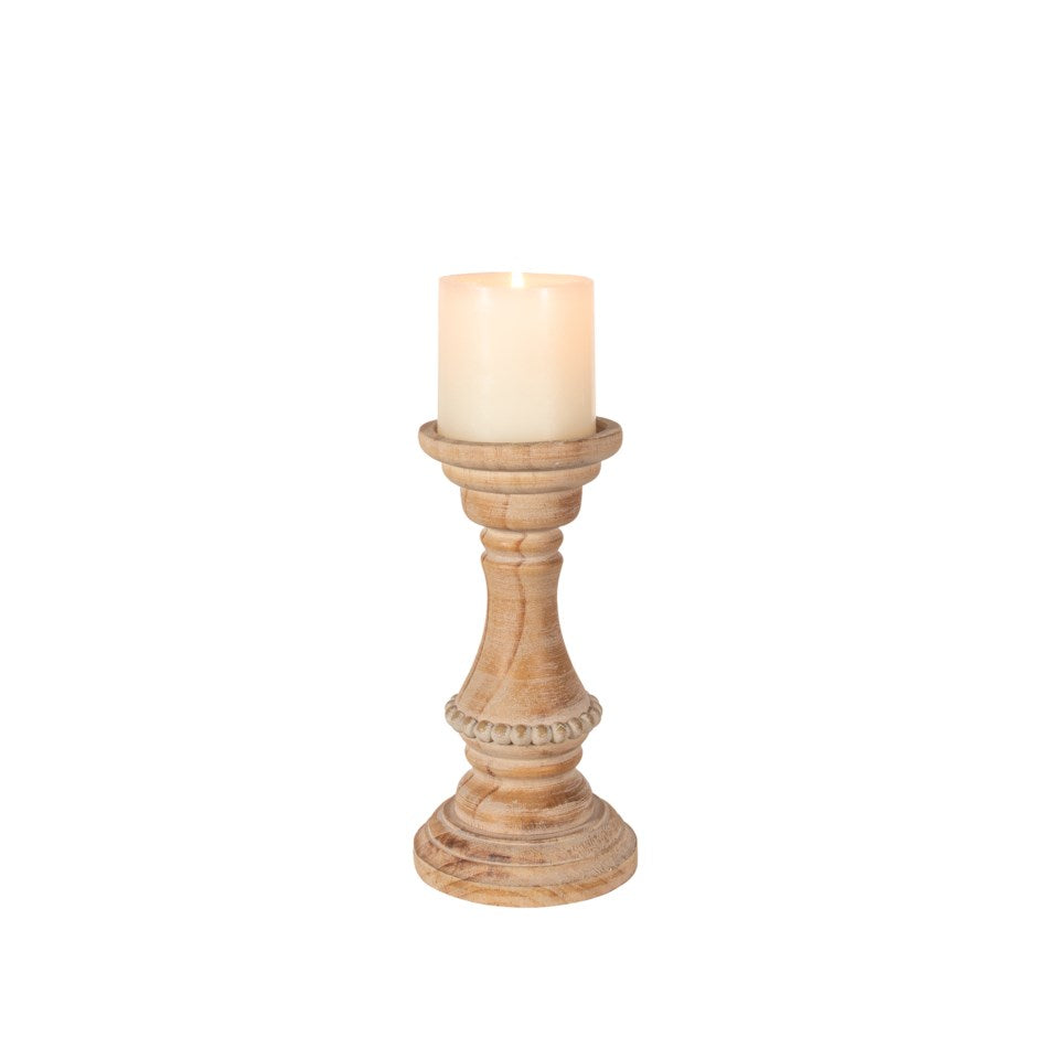 Candle Holder W/Bead Detail