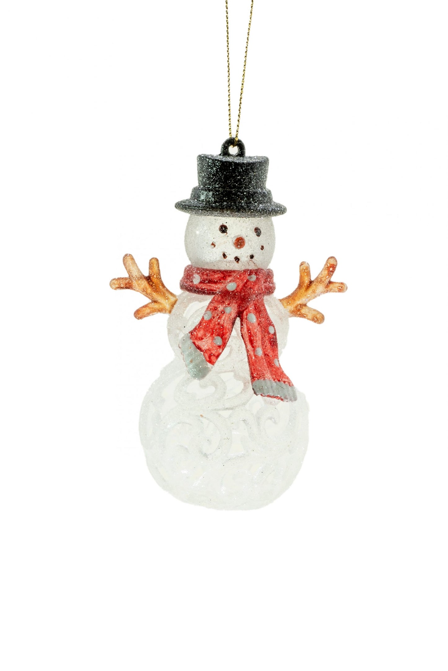 4.5" Icy Snowman Ornament