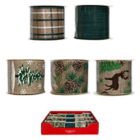 Green/Brown ASST Ribbon 2.74M