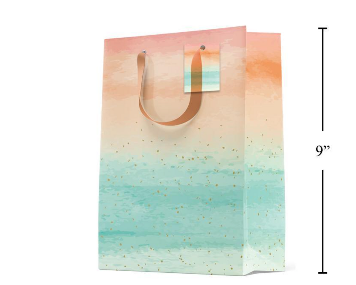 Medium Green Watercolour Bag