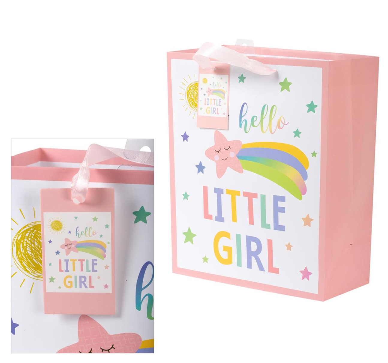 Large Hello Little Girl Bag