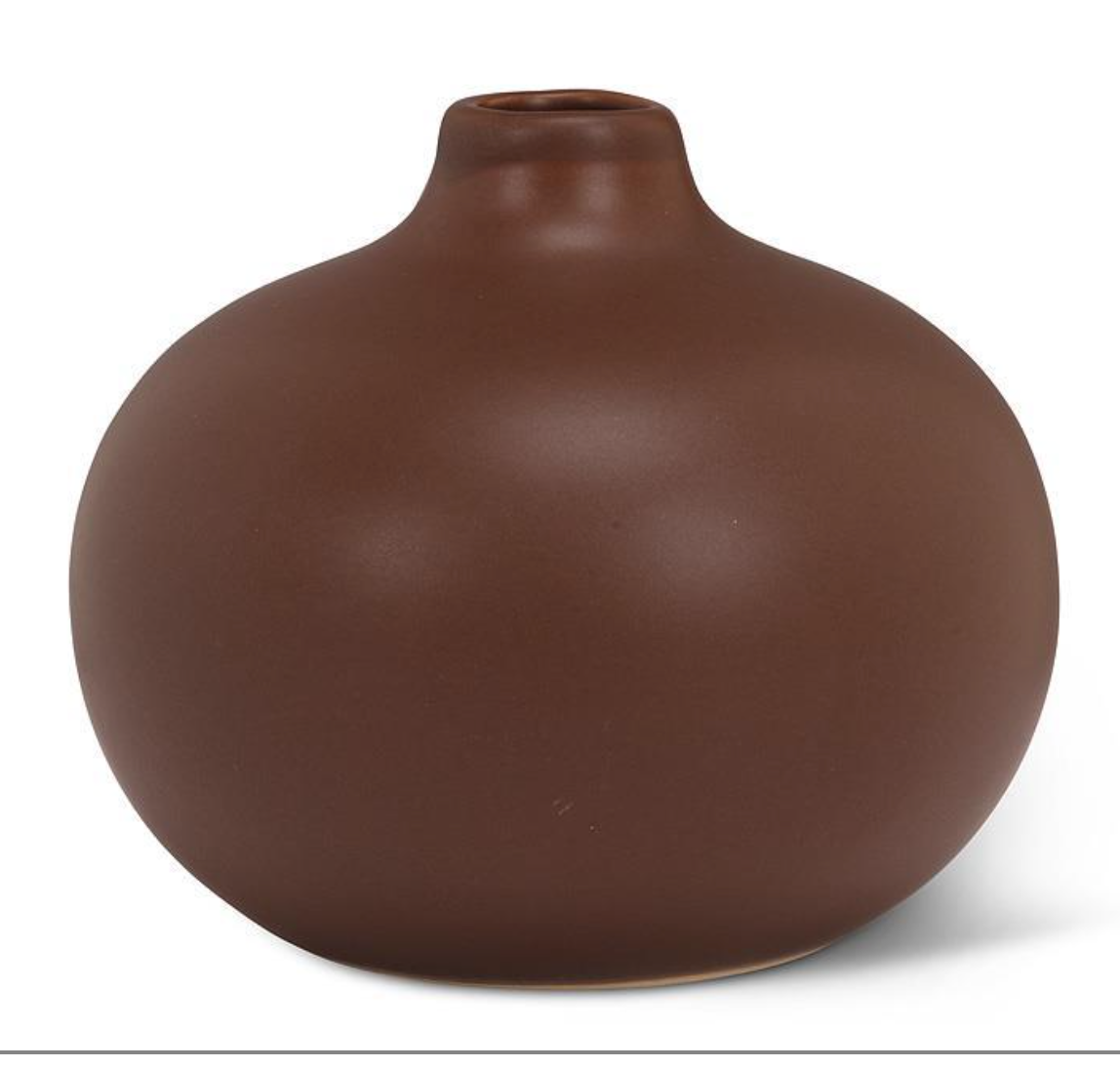 Brown Ball Style Bud Vase