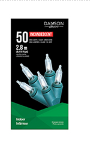 50 Mini Incandescent Lights (Indoor)
