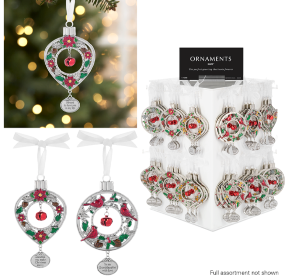 Jingle Bell Ornament ASST