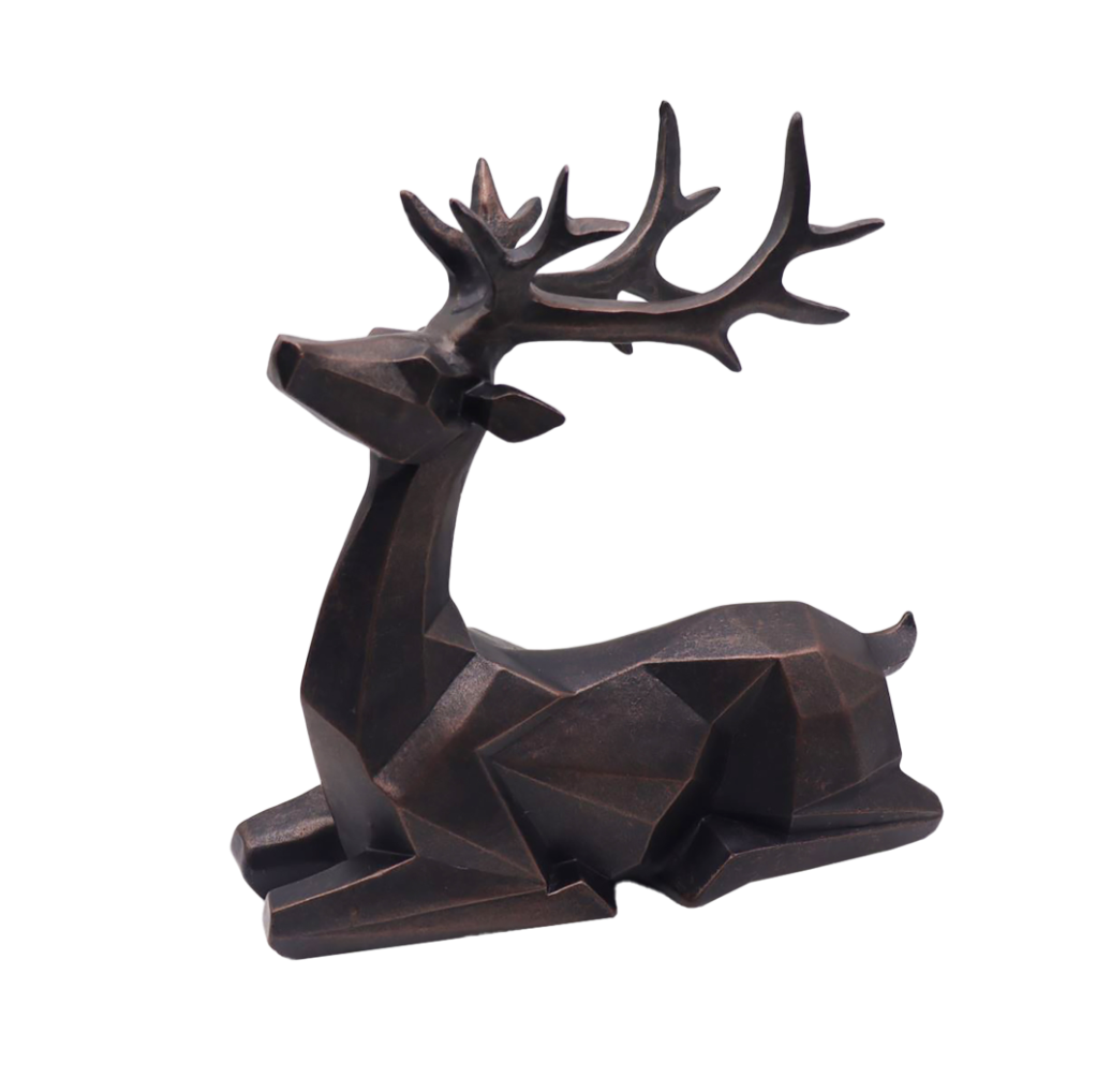 10.5" Sitting Black Reindeer
