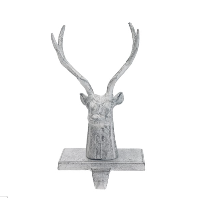 Cast Iron Stag Head Stocking Holder
