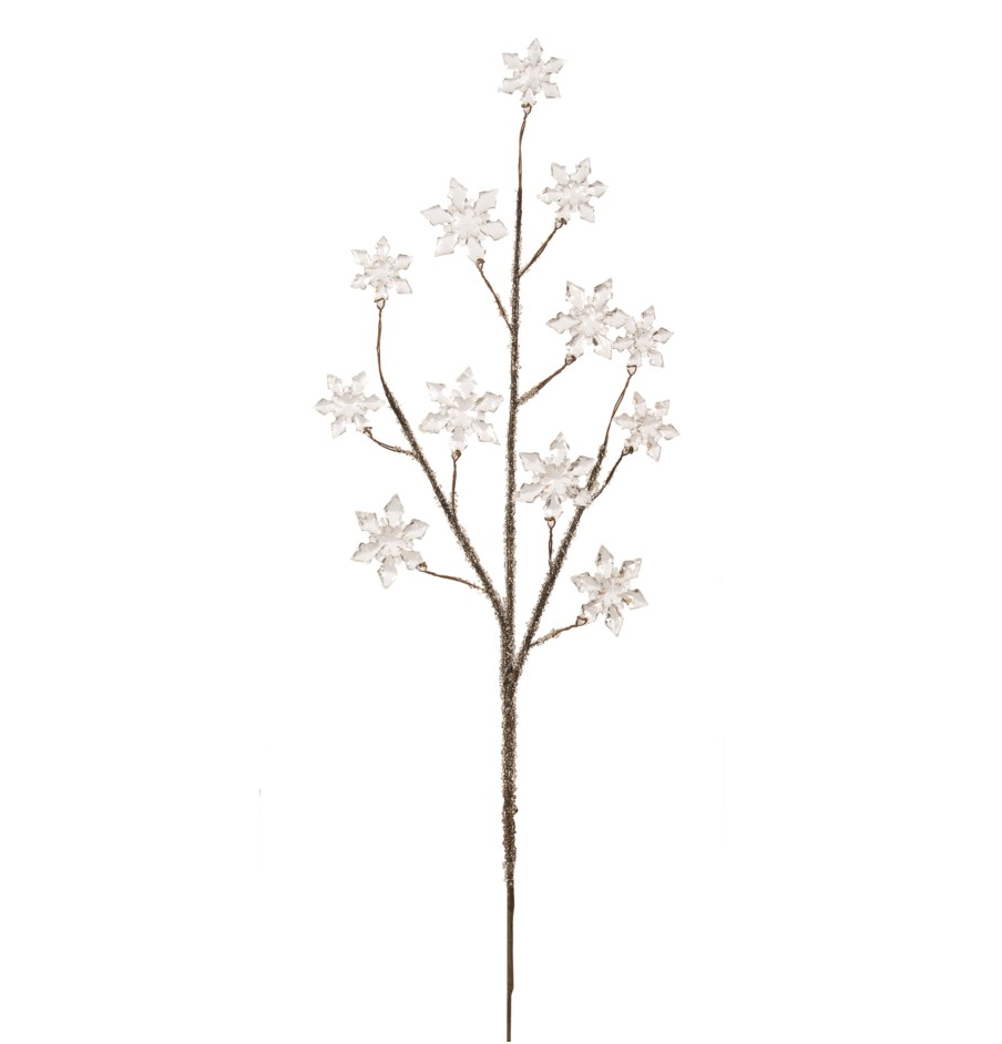 Clear Snowflake Pick