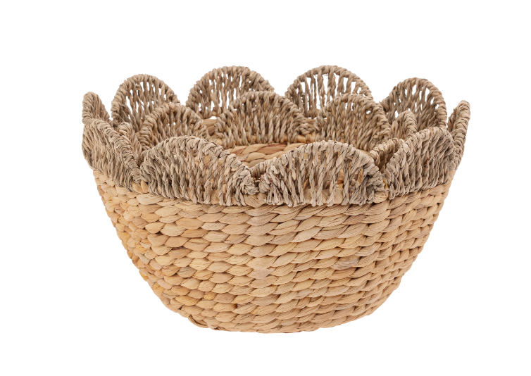 Scalloped Seagrass Bowl