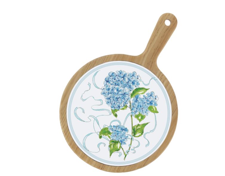 Hydrangea Ribbon Cheeseboard