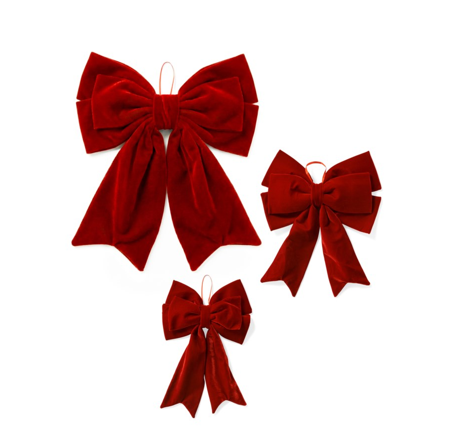 Red Double Velvet Bow