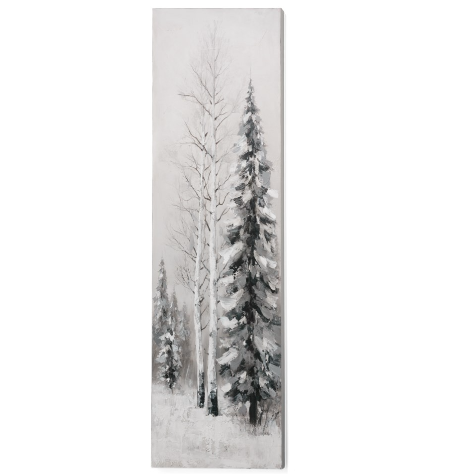 Oil Painting Tree Canvas 20X60