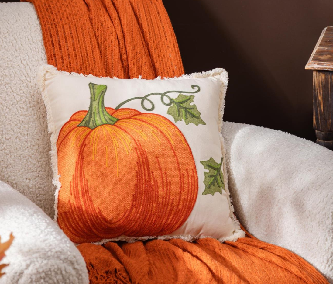 Pumpkin Throw Pillow 16"X16"