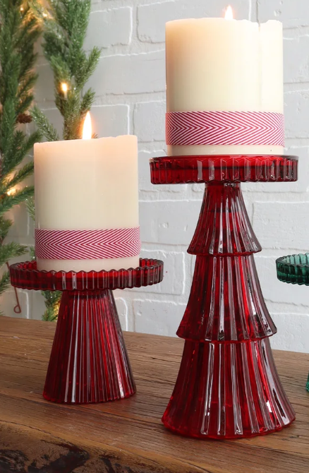 Red Glass Empire Tree Pillar