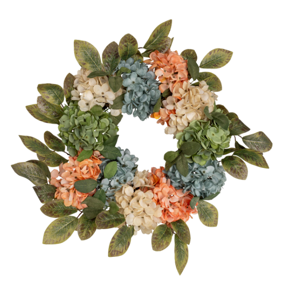 22" Fall Hydrangea Wreath
