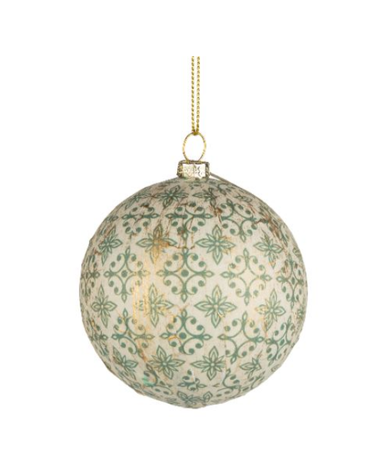Green/Gold Medallion Ornament