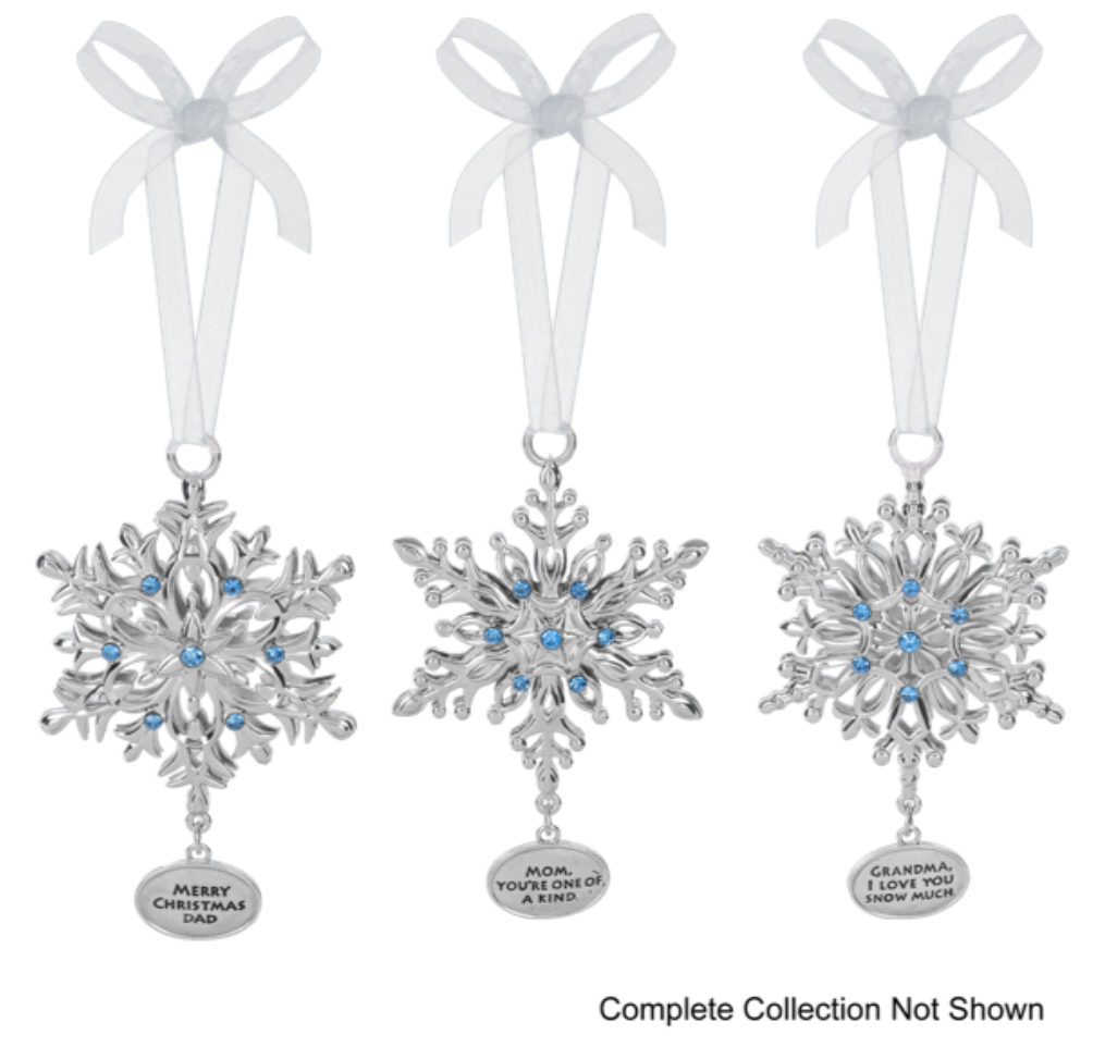 Wish Upon A Snowflake Ornament ASST