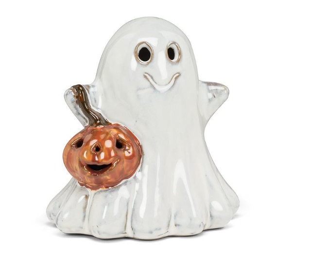 Ghost W/Jack-O-Lantern 5"