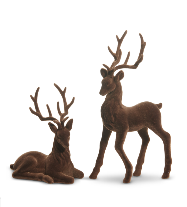 Brown Flocked Deer