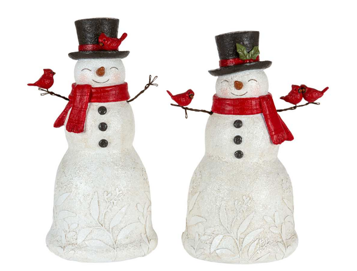 ASST Snowman W/Cardinals