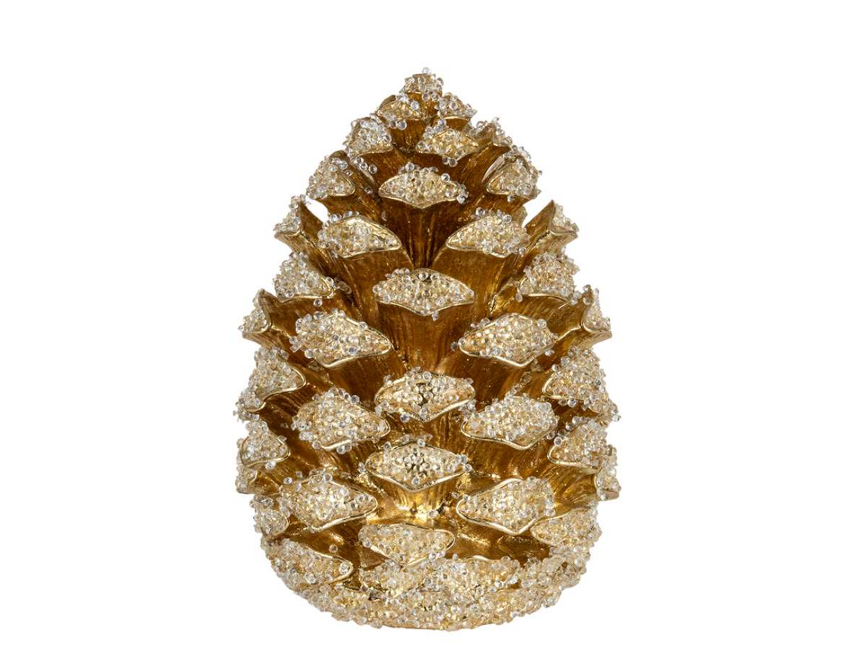 7.5" Jeweled Pinecone