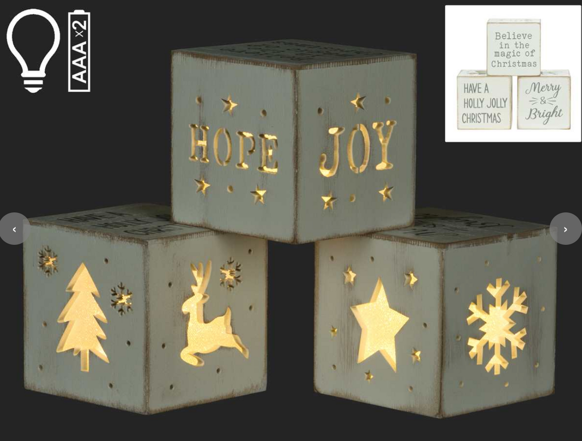 MDF LED Holiday Cube
