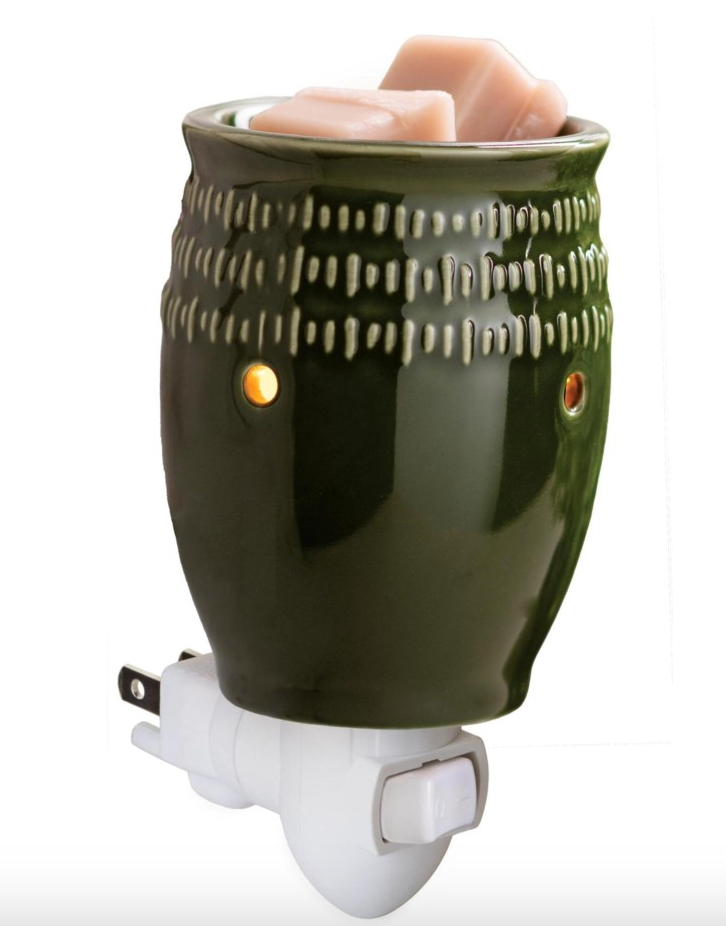 Pluggable Classic Fragrance Warmer - Green Etched