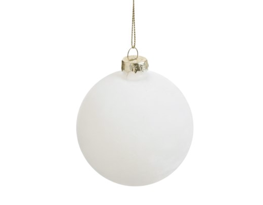 3" Glass Velvet Ornament
