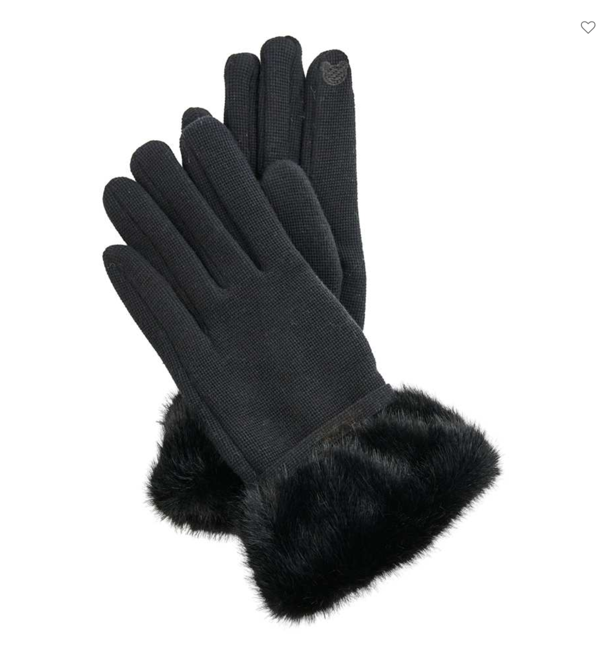 Faux Fur Knit Glove