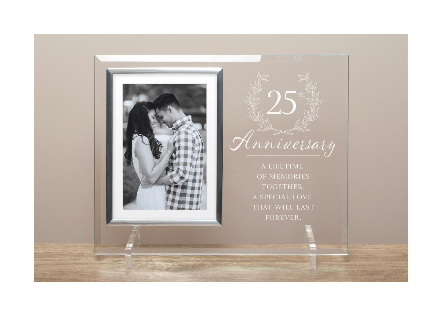 25th Anniversary Glass Frame