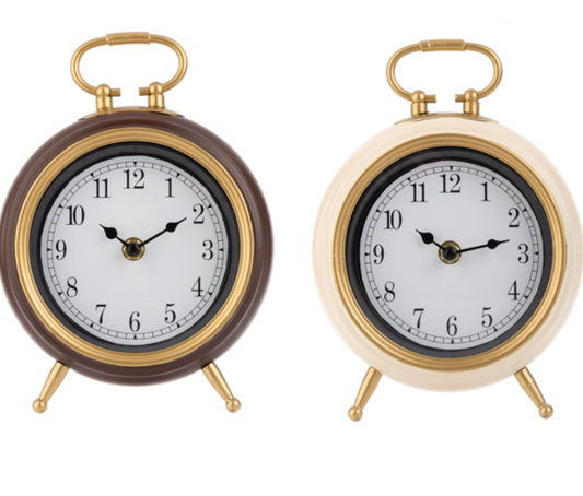 Gold Desk Clock ASST