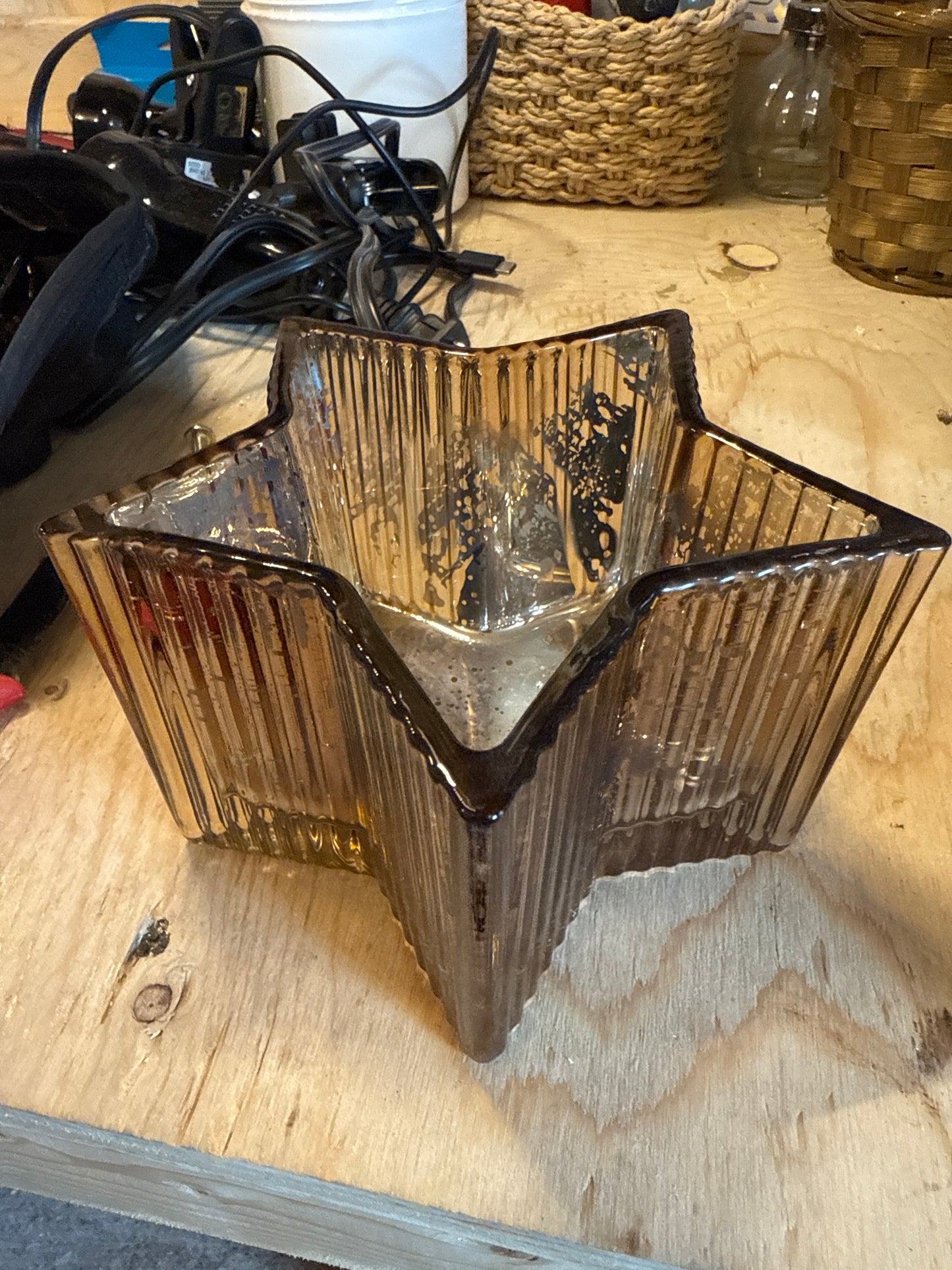 Gold Glass Star
