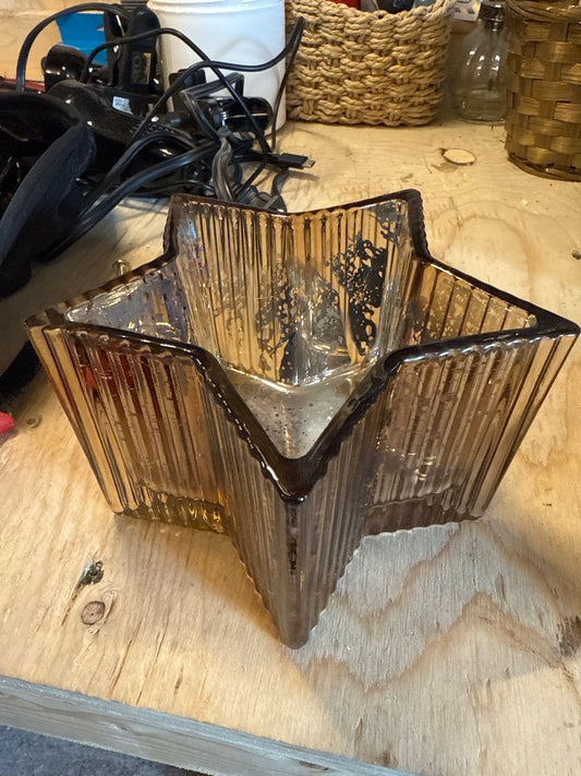 Gold Glass Star