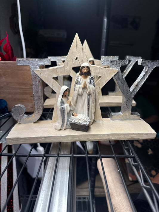"JOY" Nativity