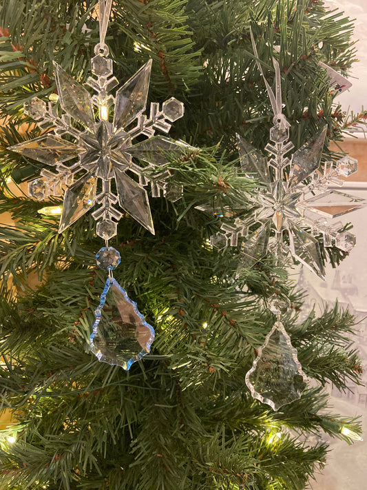 Acrylic Kisses From Heaven Snowflake Ornament