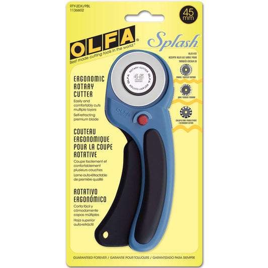 OLFA RTY-2DX/PBL - Deluxe Ergonomic Handle Rotary Cutter 45mm