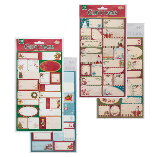 Sticker Gift Tags ASST