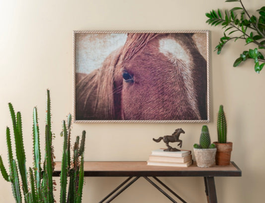 Carved Edge Horse Wall Art