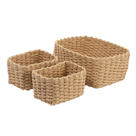 3PKG Woven Storage Baskets