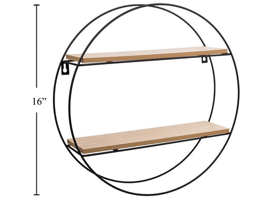 Round Wall Storage Shelf 16"