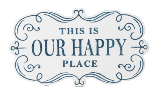 Our Happy Place Metal Wall Decor