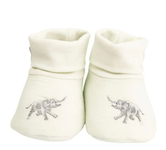 Little Wren - Little Savannah Embroidered Booties -Wrendale Designs