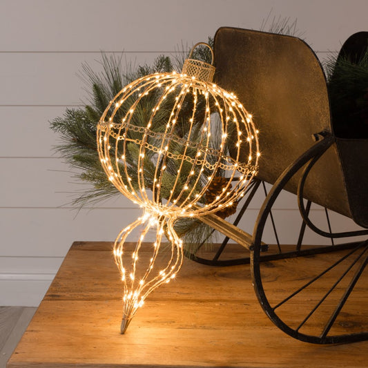 Light Up LED Finial Ornament