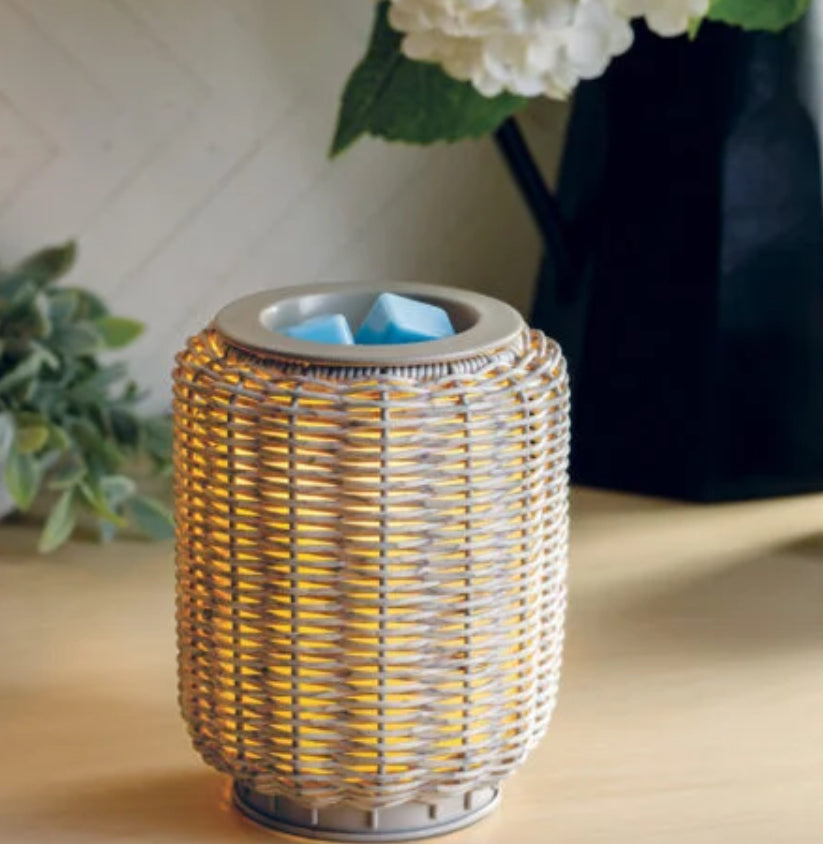 Deluxe Wax Warmer - Wicker Lantern