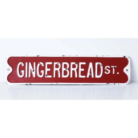 Gingerbread Street Sign